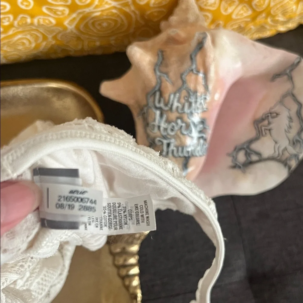 #1495+ Aerie Lace Bralette in White - Picture 5 of 11